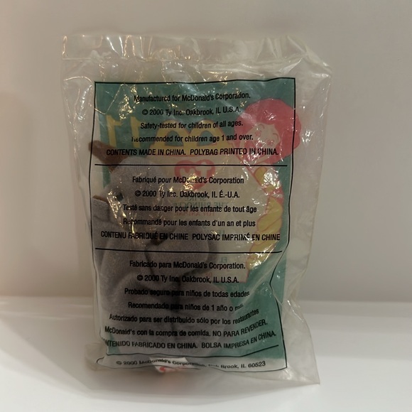 2000 SPIKE THE RHINO McDonald’s Teenie Beanie Baby #11 - NEW - Picture 2 of 3